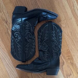 Dan Post Midnight Black Western Boots